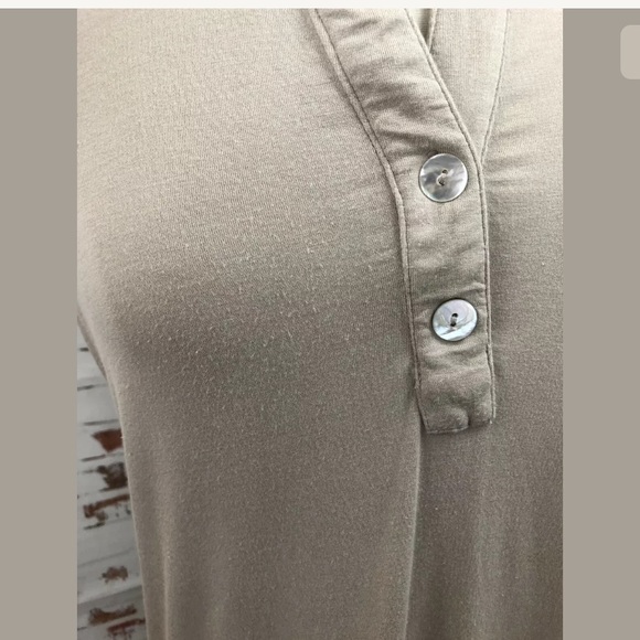 LOGO By Lori Goldstein Sleeveless Henley Knit Top - Picture 2 of 7